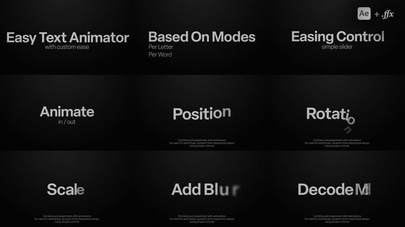 Text Animator | Custom Easing Effects with Easy Controls for Unique Title Animations（454145）-技能树